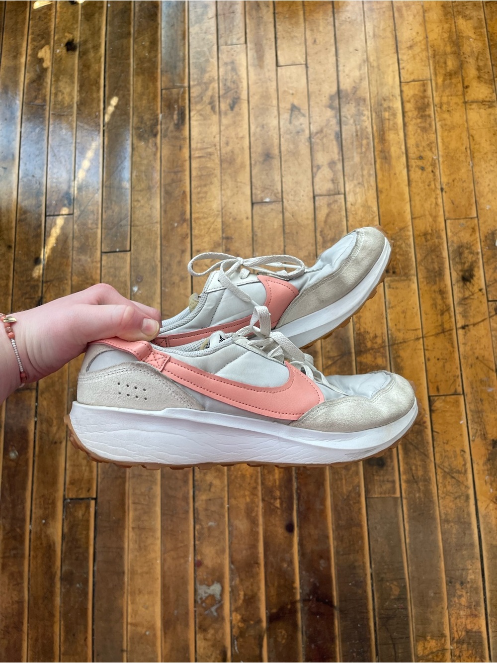 pink nike waffle debut size 11